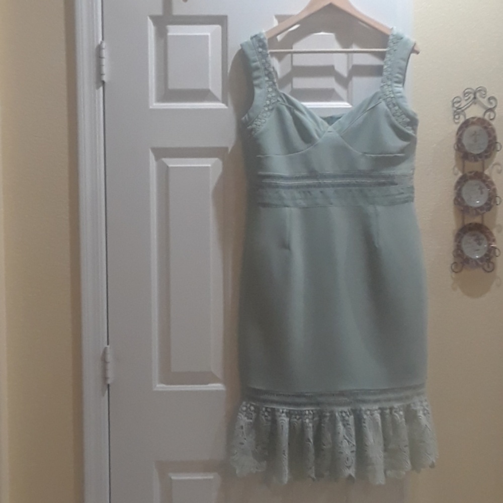 RD+Koko mint green midi dress